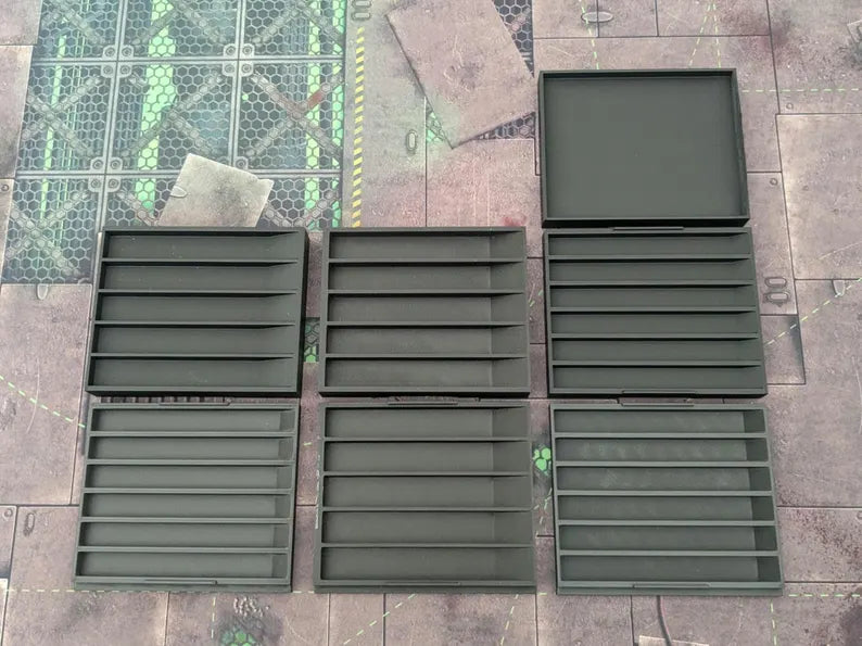 The Battle Box Organiser and Dice Tray - 12mm and 16mm Dice | Dice Tray, Card Holder, Accessories Storage | Celestial Miniatures