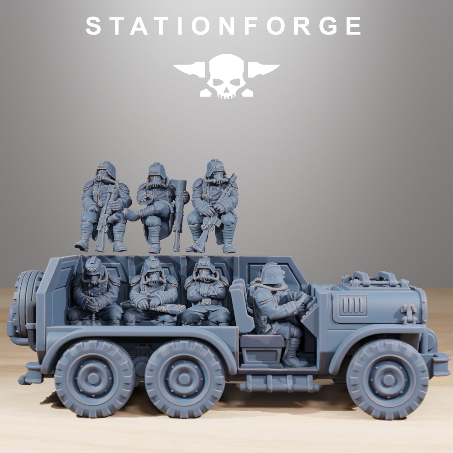 GrimGuard Armored Transport | StationForge | 12K Prints