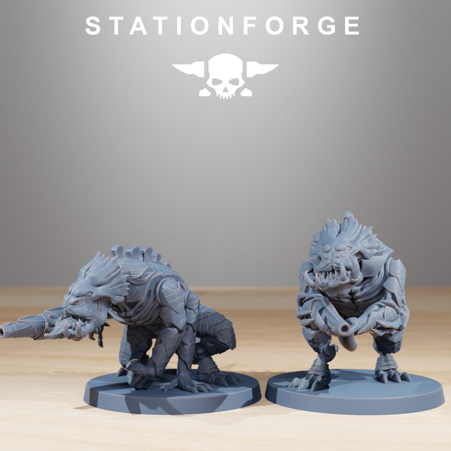 Xenarid Infantry | Set of 10 Minis | StationForge | 12K Prints