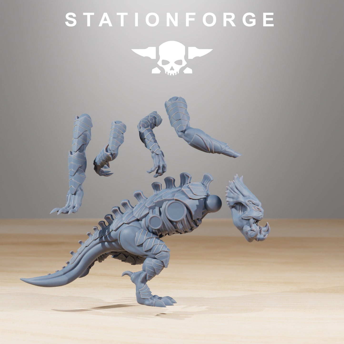 Xenarid Infantry | Set of 10 Minis | StationForge | 12K Prints