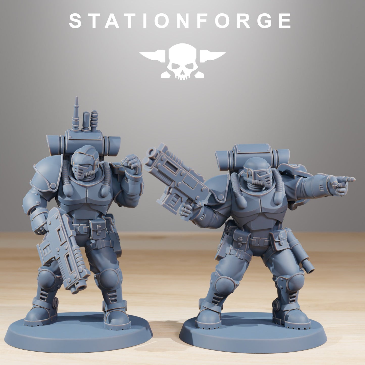 Socratis Light Infantry | Set of 10 Minis | StationForge | 12K Prints