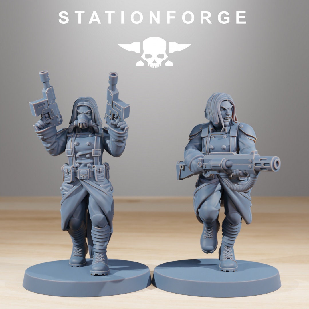 GrimGuard Sisters of War | Set of 10 Minis | StationForge | 12K Prints