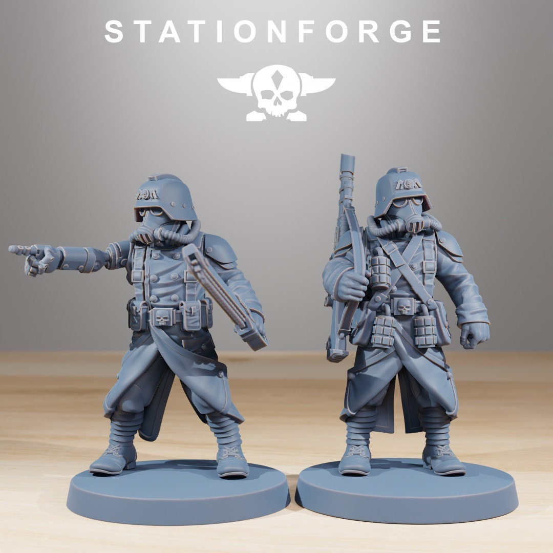 GrimGuard Acolytes | Set of 10 Minis | StationForge | 12K Prints
