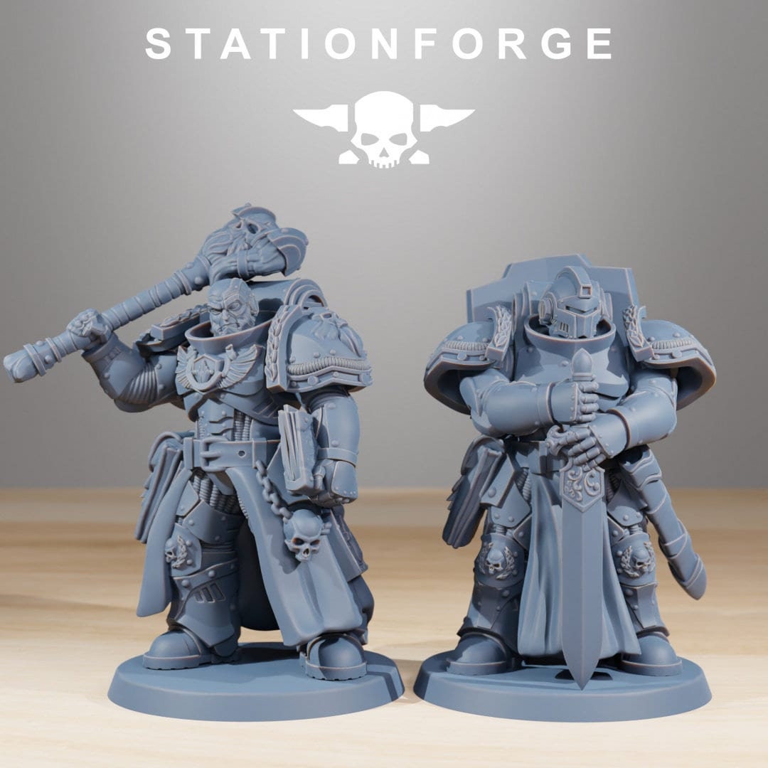 Socratis Knights | Set of 10 Minis | StationForge | 12K Prints