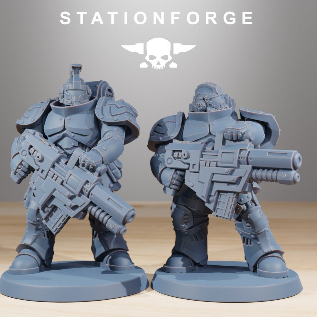 Socratis Knights | Set of 10 Minis | StationForge | 12K Prints