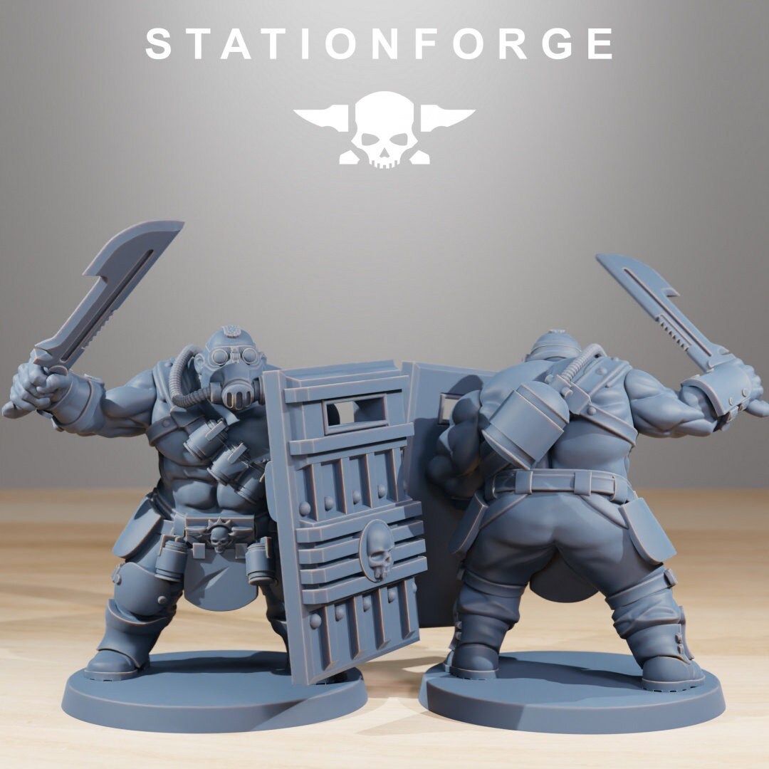 GrimGuard Hunters | Set of 10 Minis | StationForge | 12K Prints
