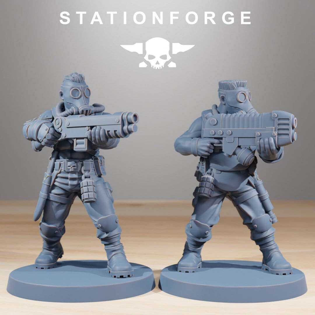 GrimGuard Hunters | Set of 10 Minis | StationForge | 12K Prints