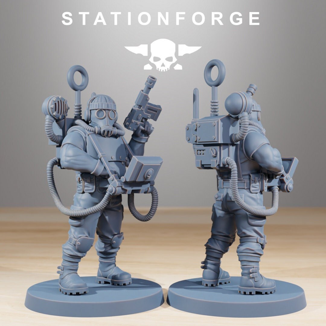 GrimGuard Hunters | Set of 10 Minis | StationForge | 12K Prints