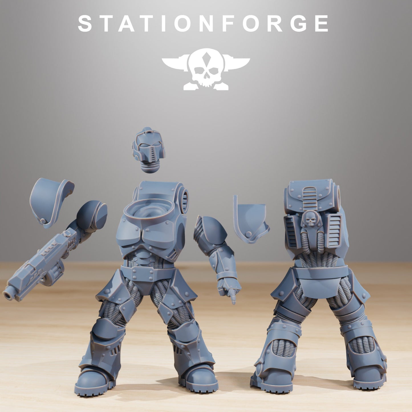 Socratis Infantry | Set of 10 Minis | StationForge | 12K Prints