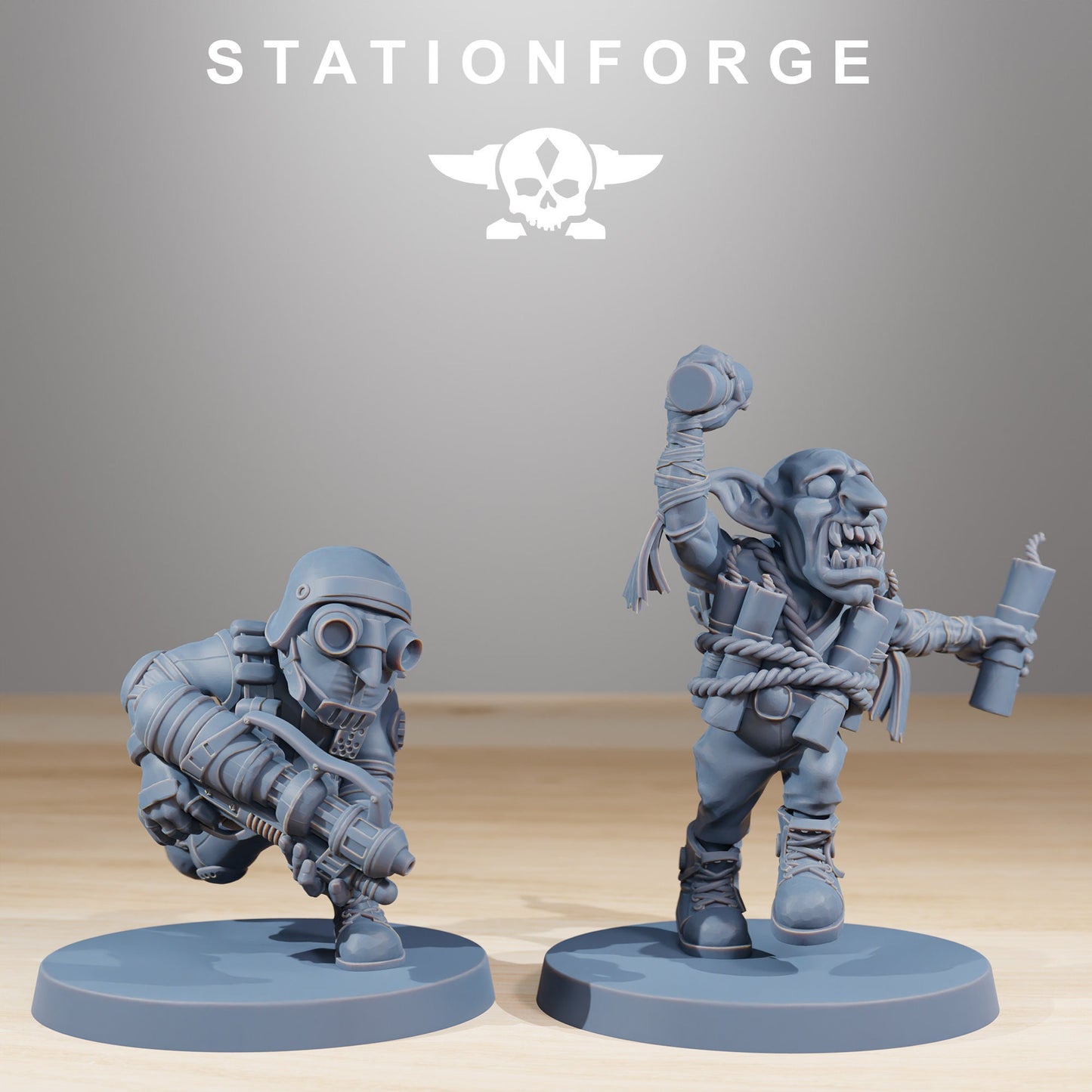 Orkaz Skillers | Set of 12 Minis | StationForge | 12K Prints