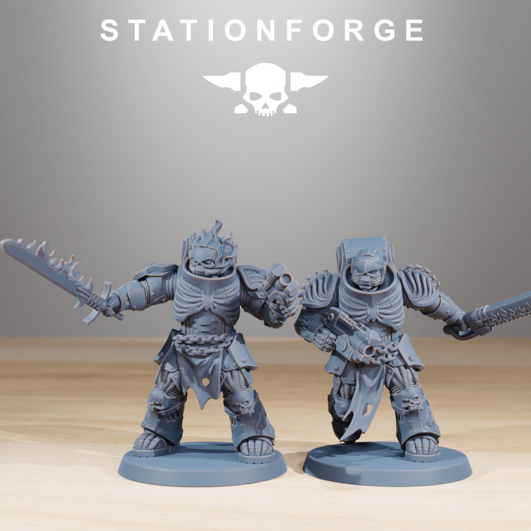 Socratis Doom Reapers | Set of 10 Minis | StationForge | 12K Prints