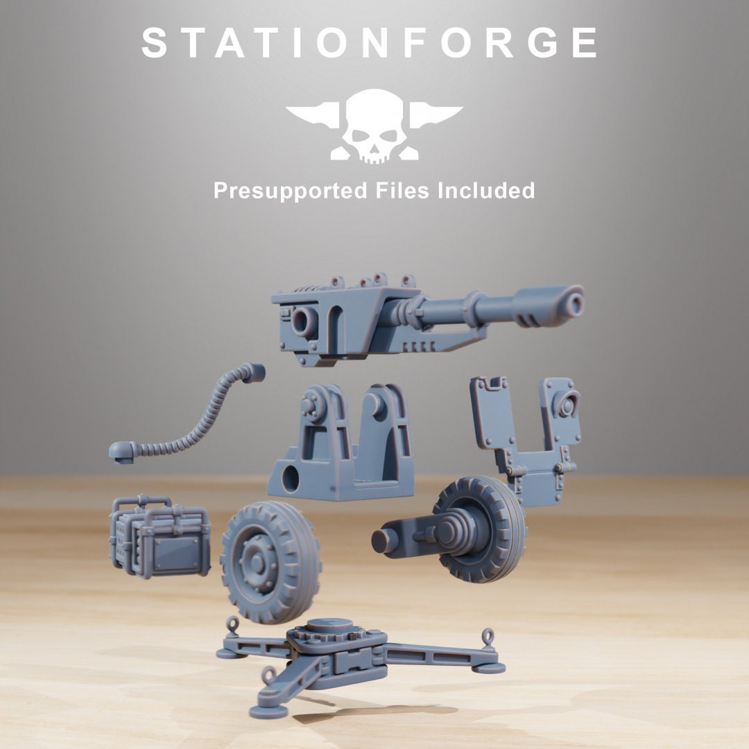 GrimGuard Battle Weapons | StationForge | 12K Prints
