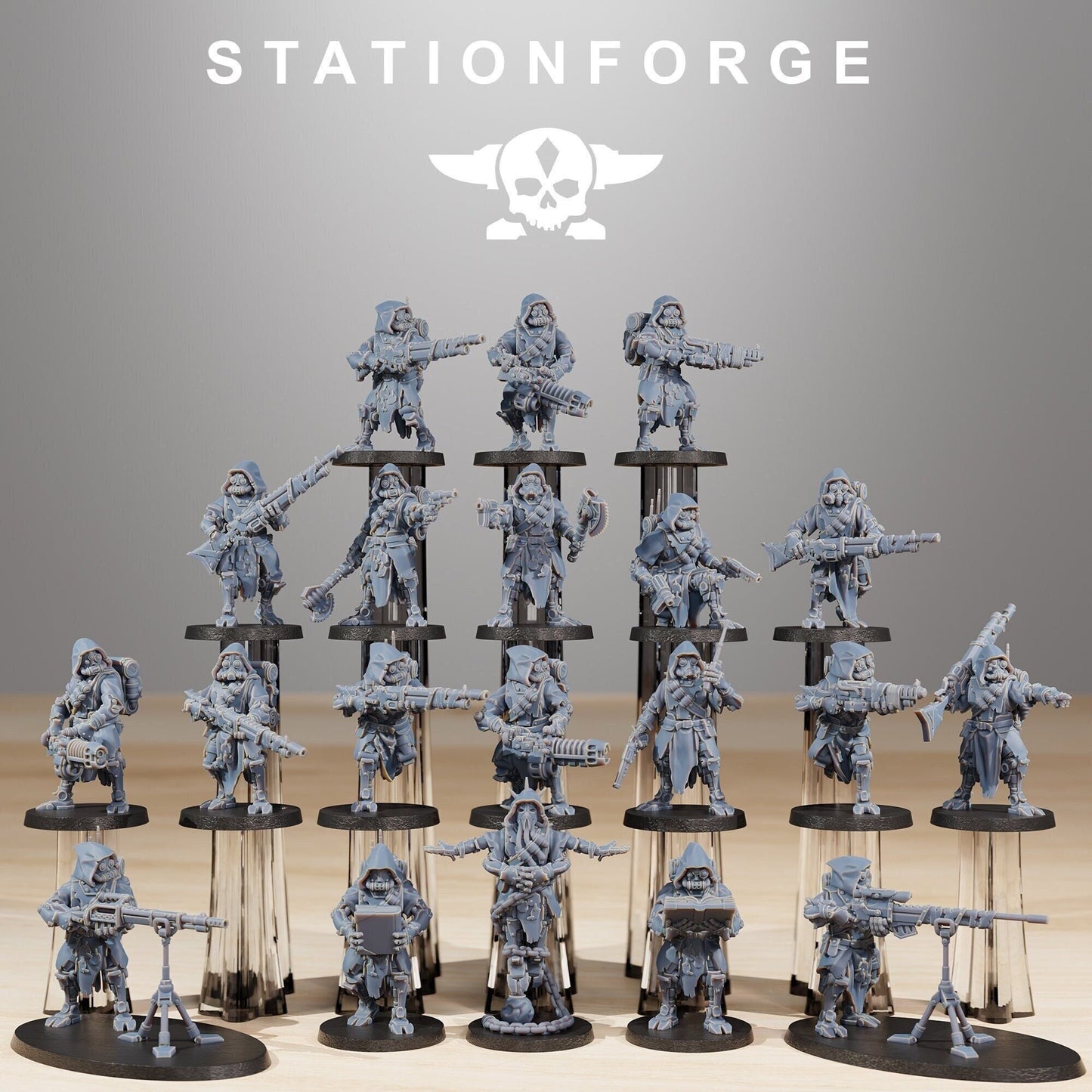 Scavenger Rangers | Set of 20 Minis | StationForge | 12K Prints