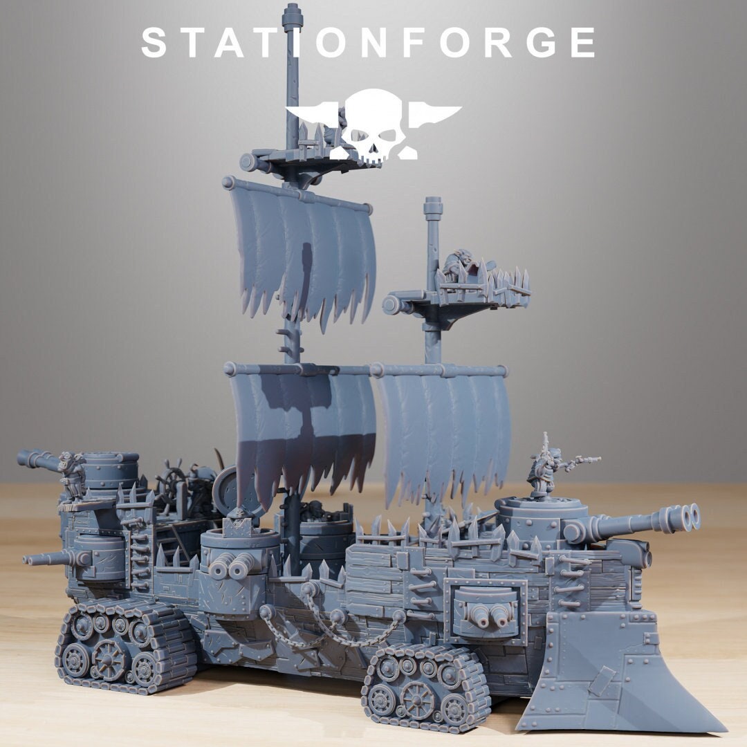 Gobs Pearl Battle Ship | StationForge | 12K Prints