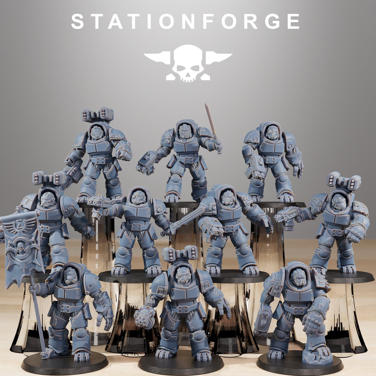 Socratis Vanguard | Set of 10 Minis | StationForge | 12K Prints