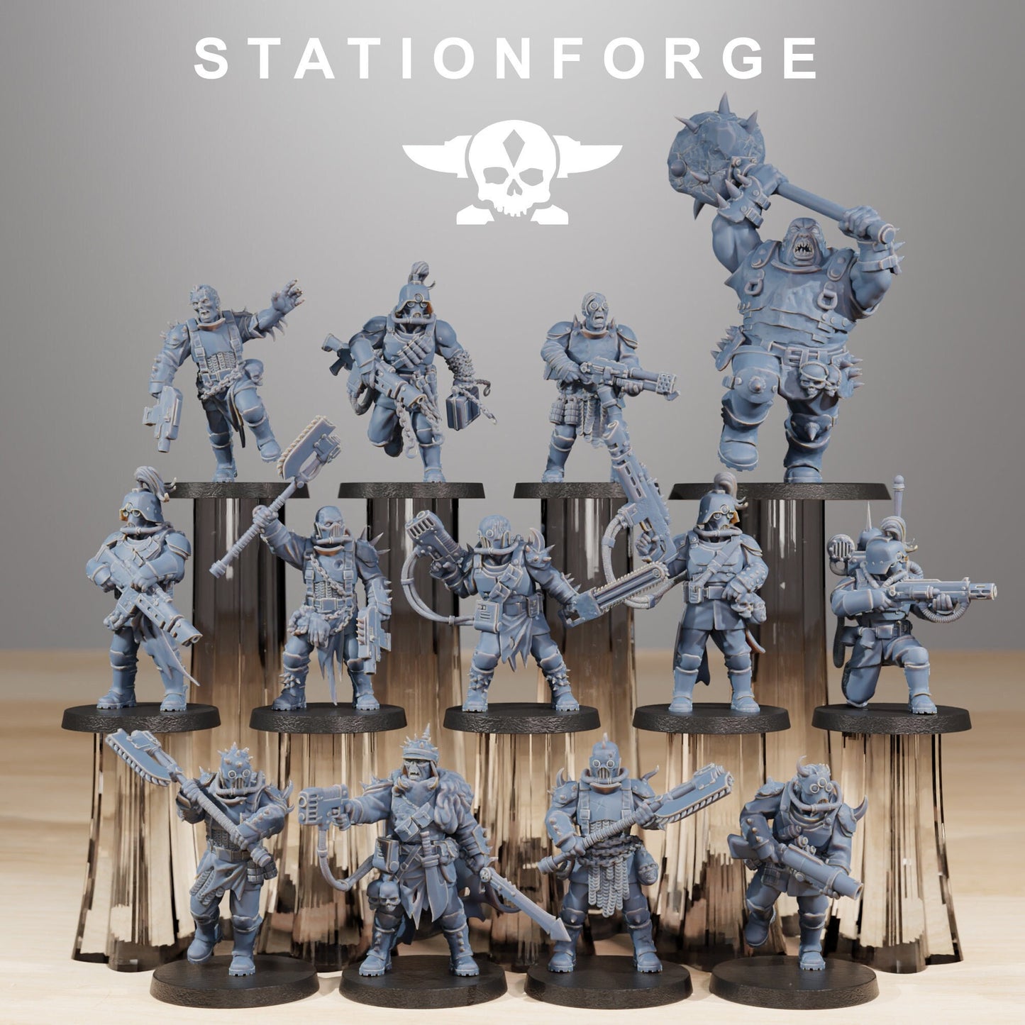 Corrupted Guard The Forsaken | Set of 13 Minis | StationForge | 12K Prints