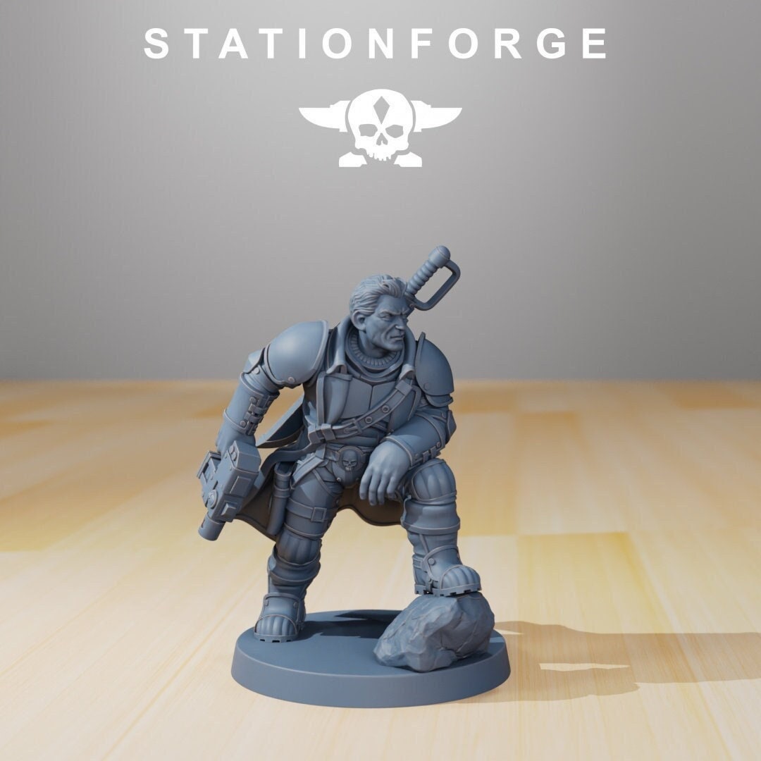 GrimGuard Colonel Mikhail | StationForge | 12K Prints
