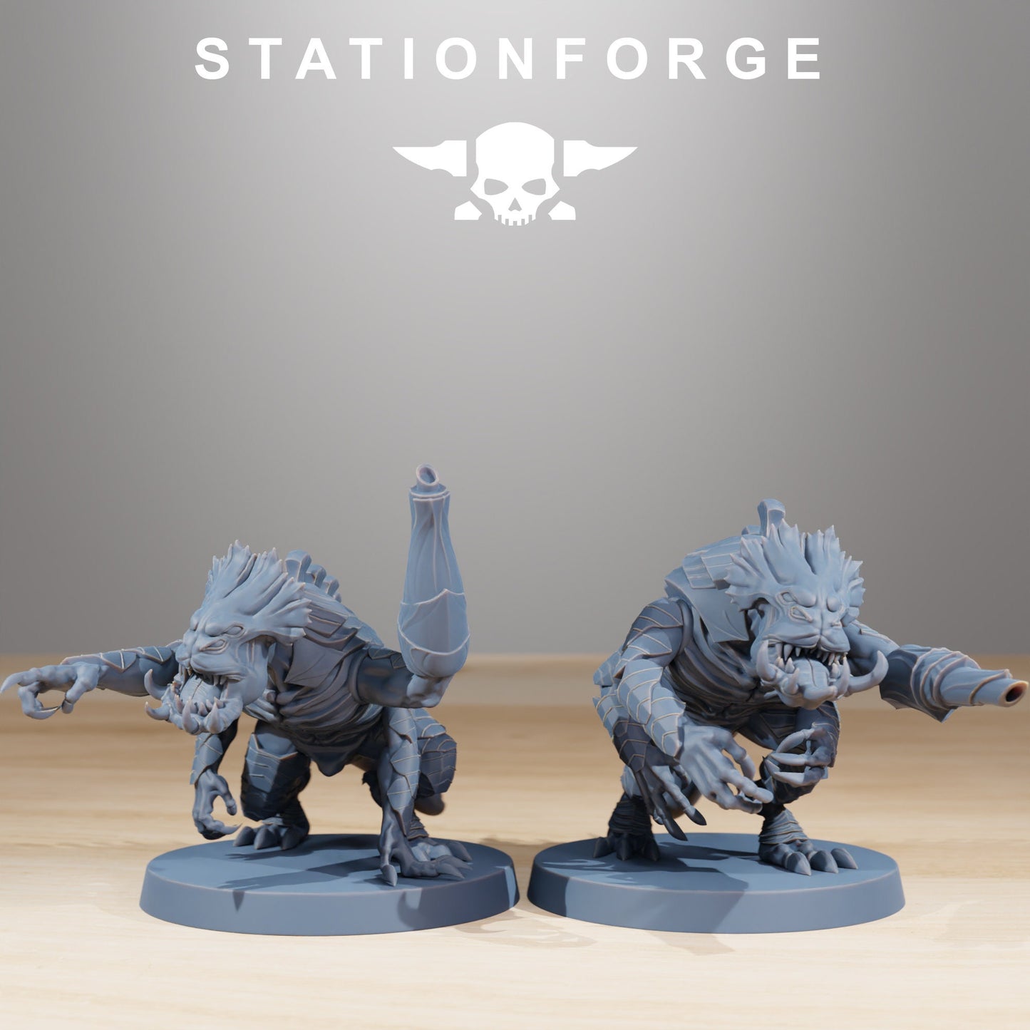 Xenarid Infantry | Set of 10 Minis | StationForge | 12K Prints