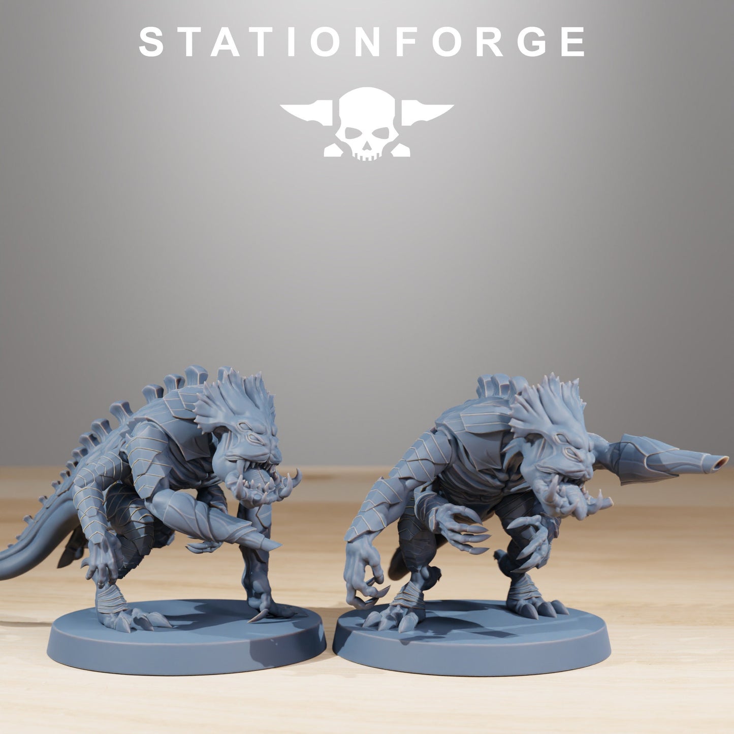 Xenarid Infantry | Set of 10 Minis | StationForge | 12K Prints