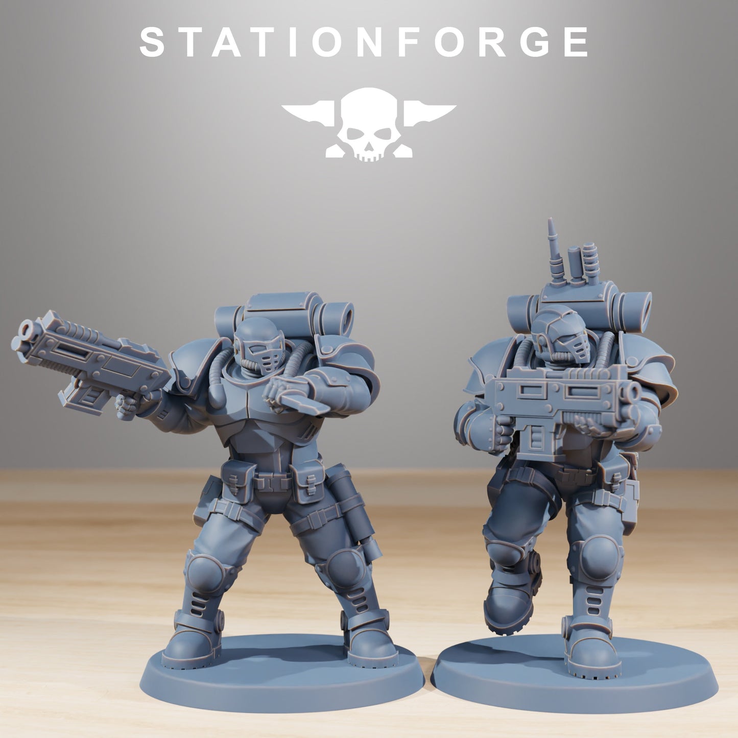 Socratis Light Infantry | Set of 10 Minis | StationForge | 12K Prints