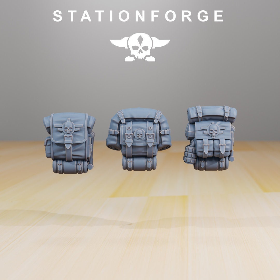 GrimGuard Infantry | Set of 10 Minis | StationForge | 12K Prints