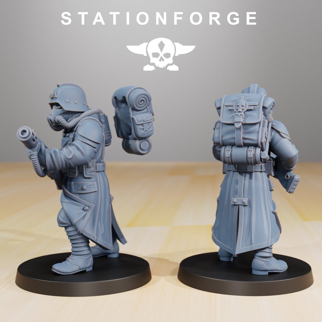 GrimGuard Infantry | Set of 10 Minis | StationForge | 12K Prints
