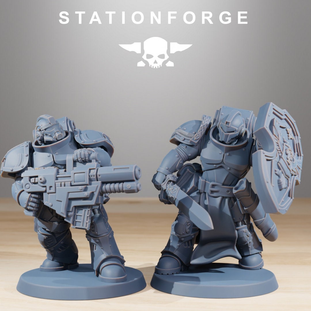 Socratis Knights | Set of 10 Minis | StationForge | 12K Prints