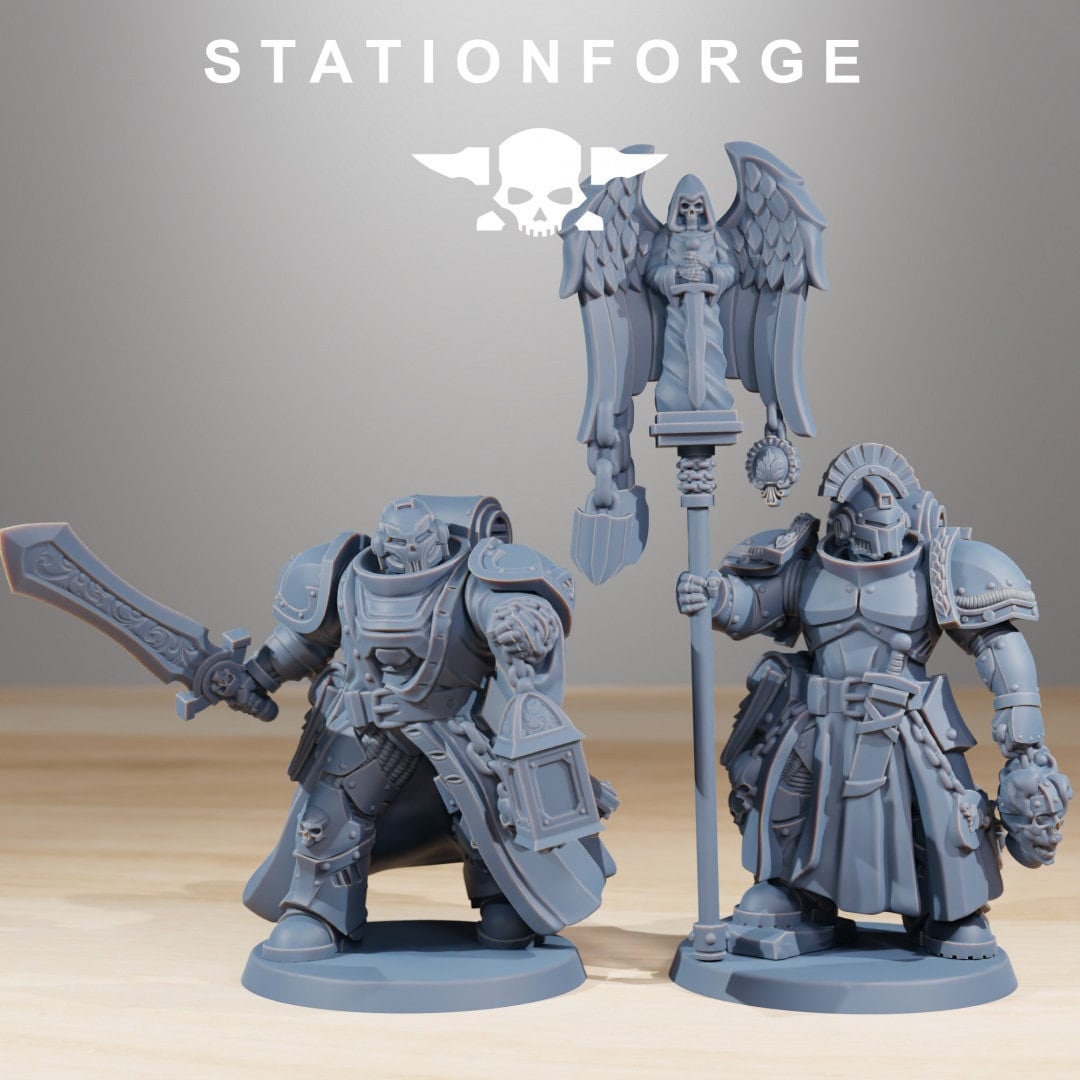 Socratis Knights | Set of 10 Minis | StationForge | 12K Prints