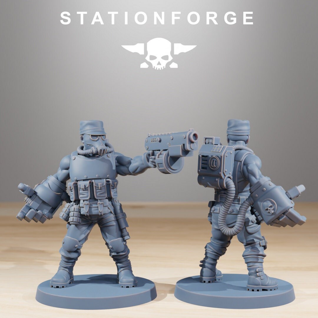 GrimGuard Hunters | Set of 10 Minis | StationForge | 12K Prints