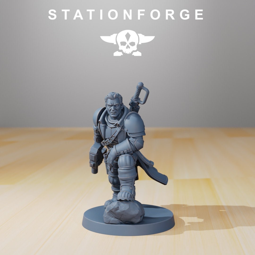 GrimGuard Colonel Mikhail | StationForge | 12K Prints
