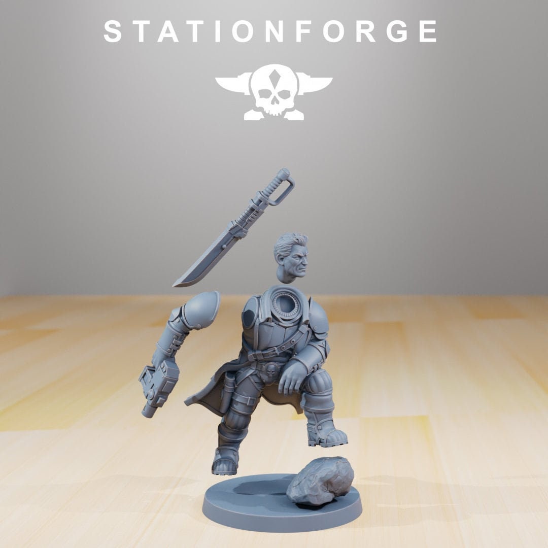 GrimGuard Colonel Mikhail | StationForge | 12K Prints