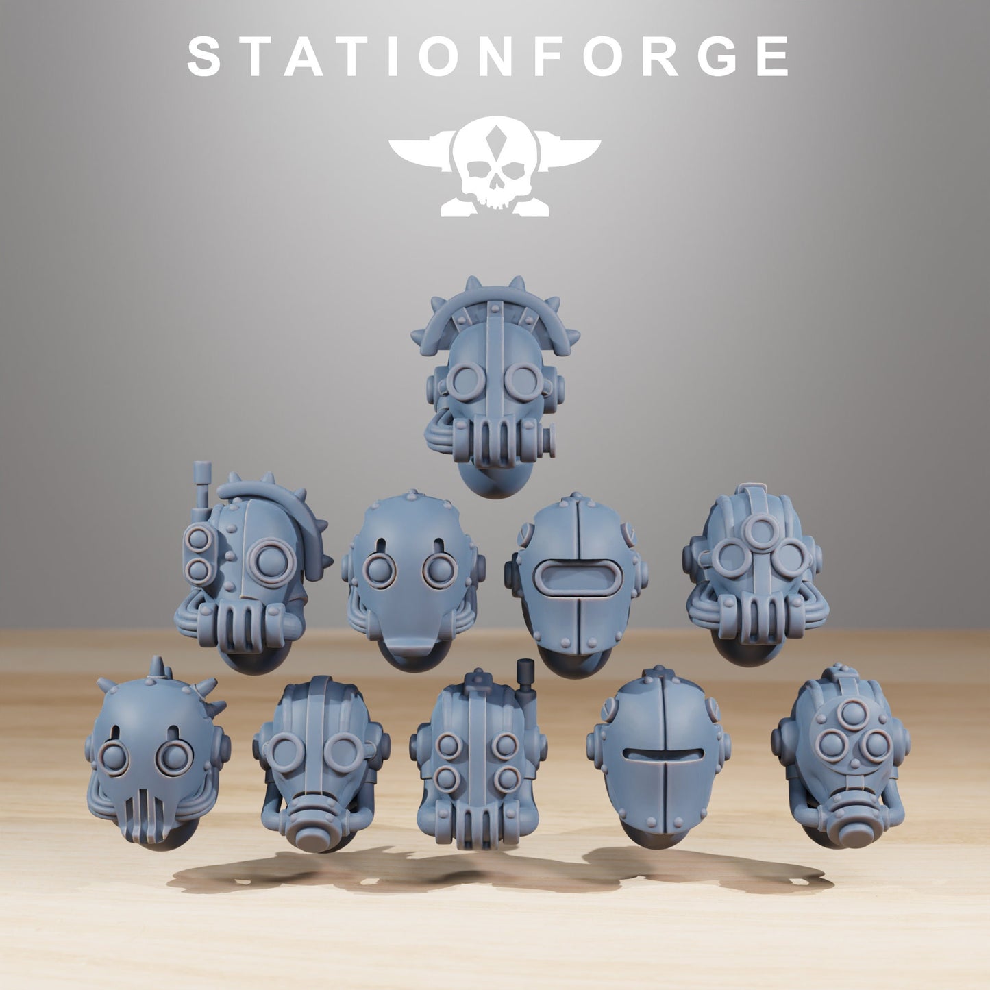 Scavenger Junkbots | Set of 10 Minis | StationForge | 12K Prints