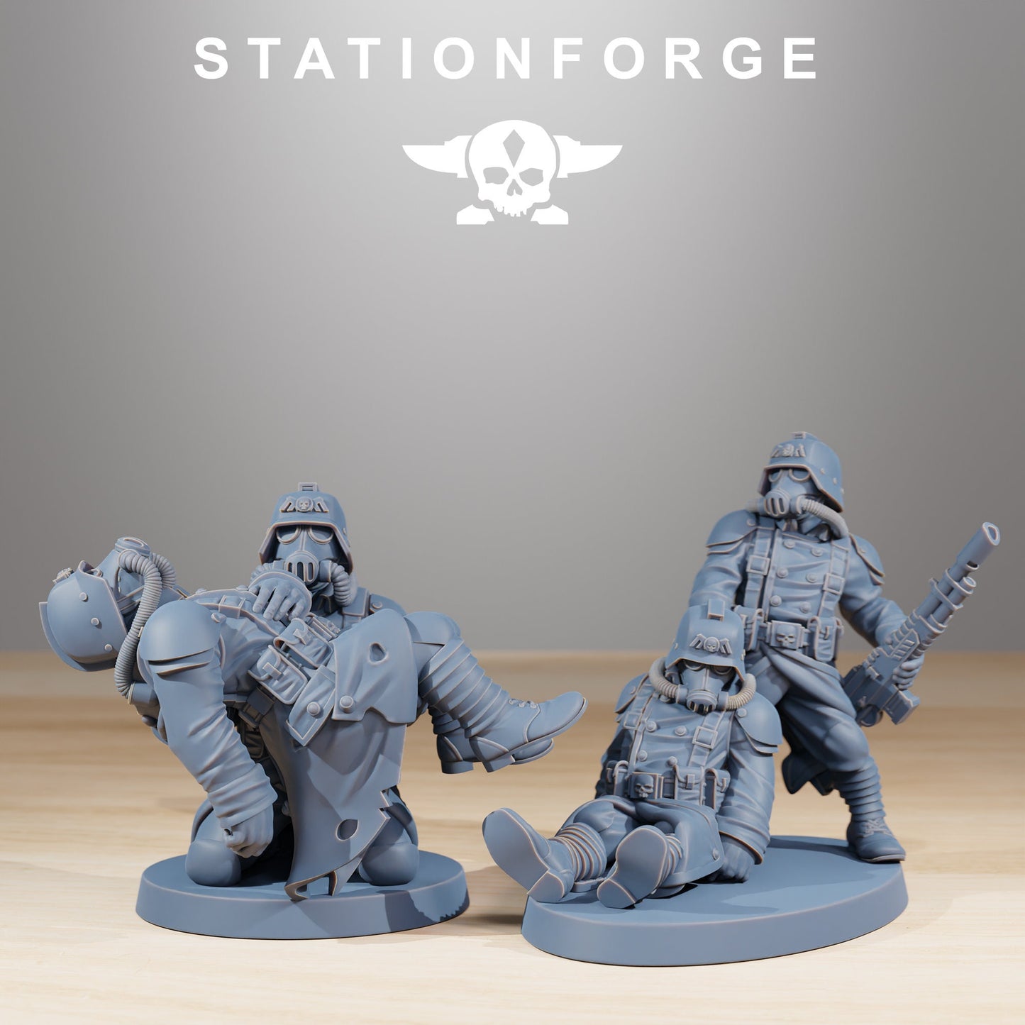 GrimGuard The Fallen | Set of 16 Minis | StationForge | 12K Prints