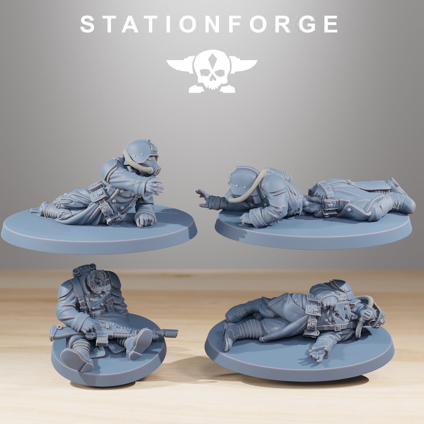 GrimGuard The Fallen | Set of 16 Minis | StationForge | 12K Prints