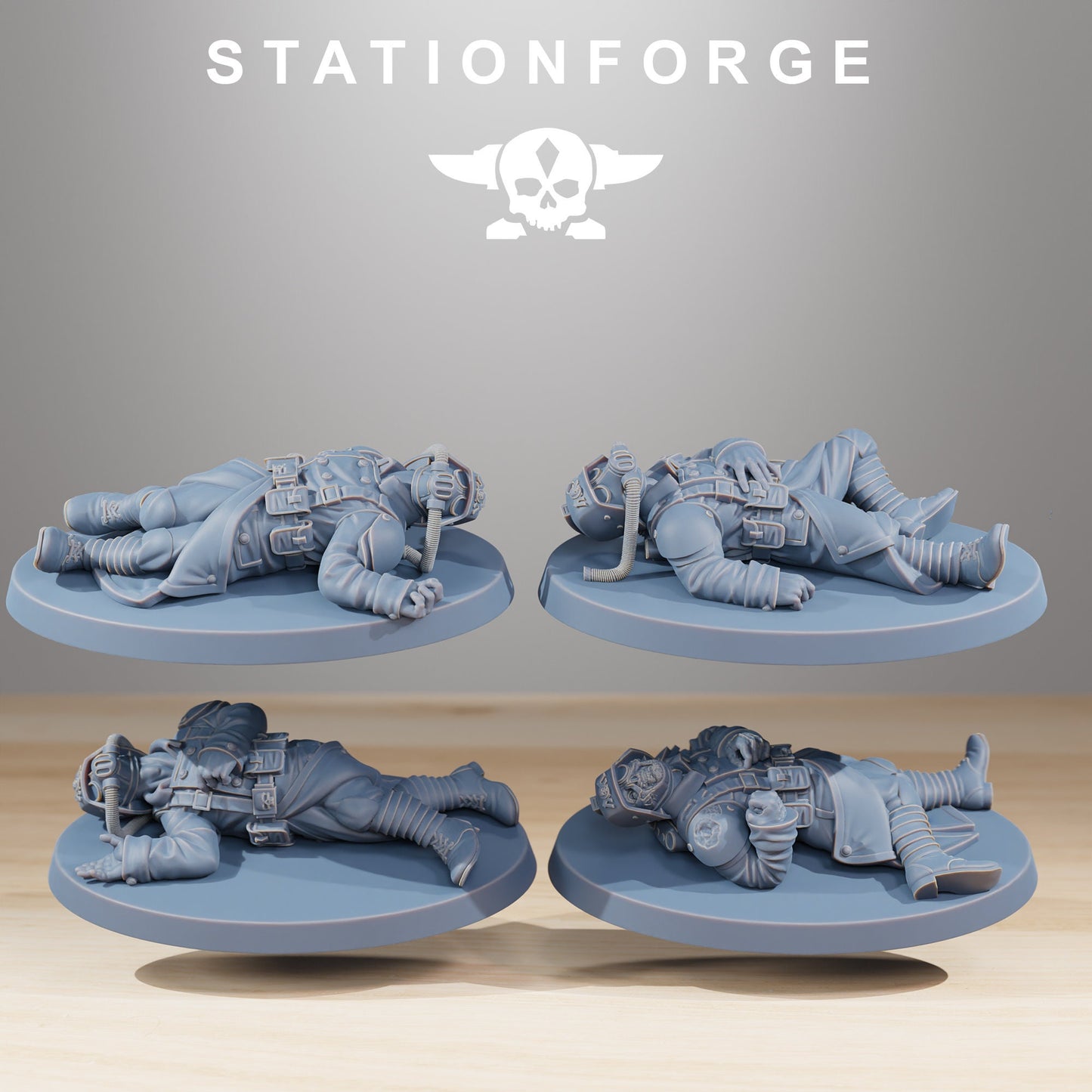 GrimGuard The Fallen | Set of 16 Minis | StationForge | 12K Prints