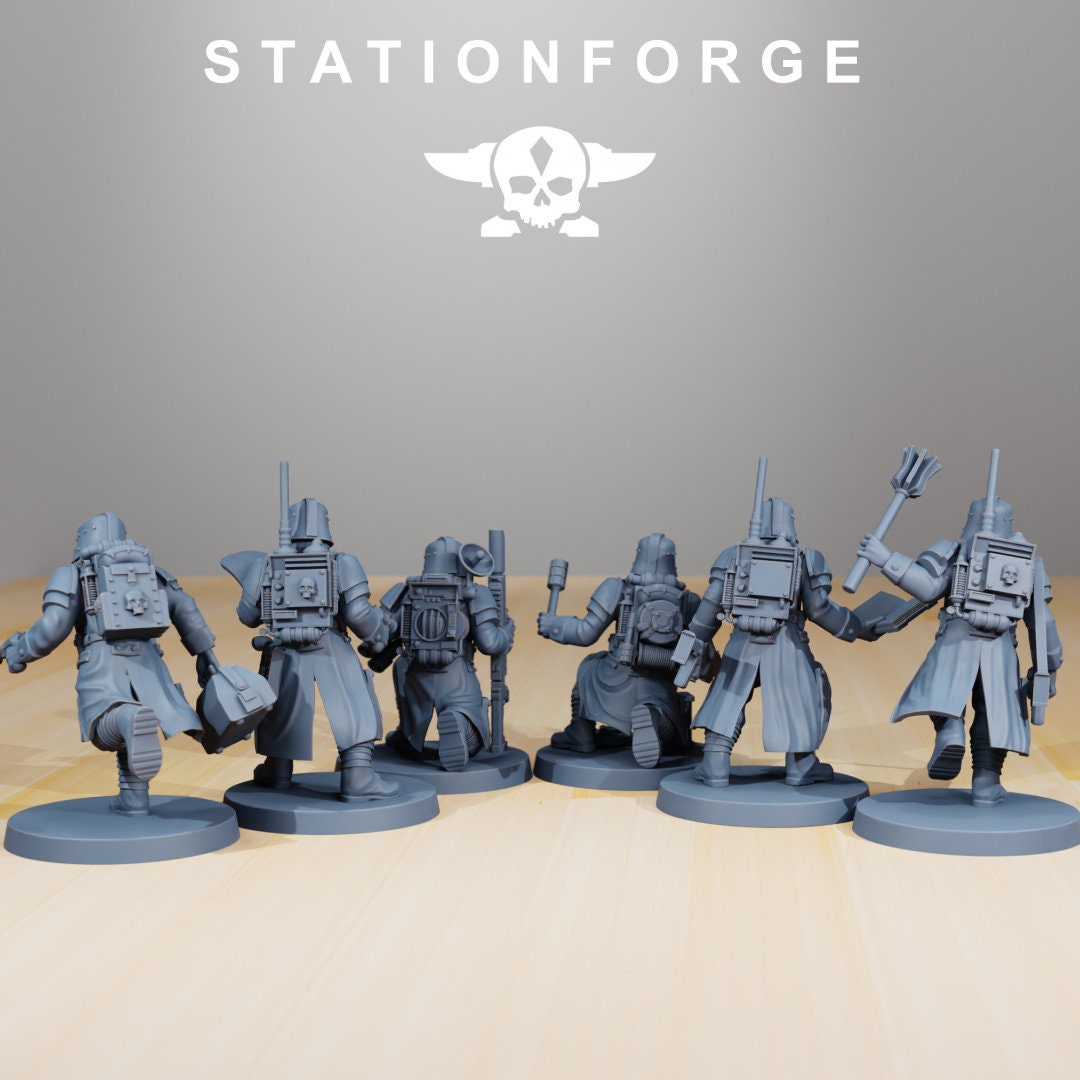GrimGuard Supporters | Set of 6 Minis | StationForge | 12K Prints