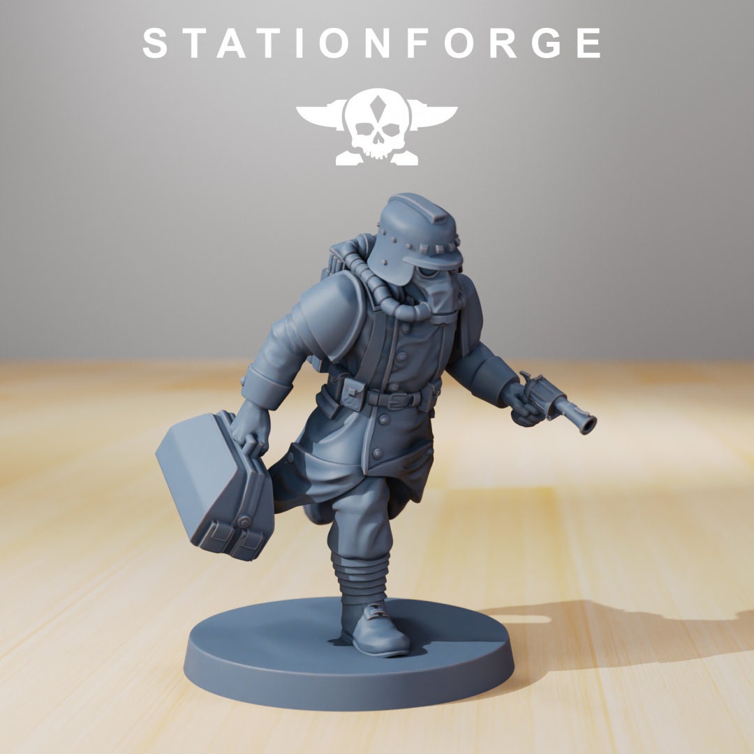 GrimGuard Supporters | Set of 6 Minis | StationForge | 12K Prints