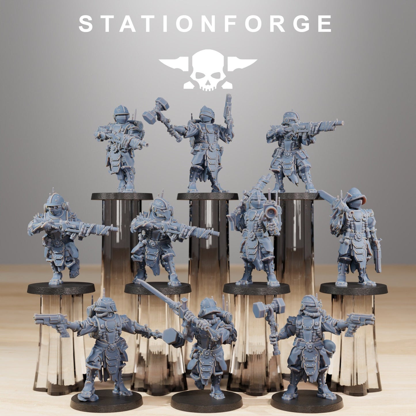 Frontliners Infantry | Set of 10 Minis | StationForge | 12K Prints