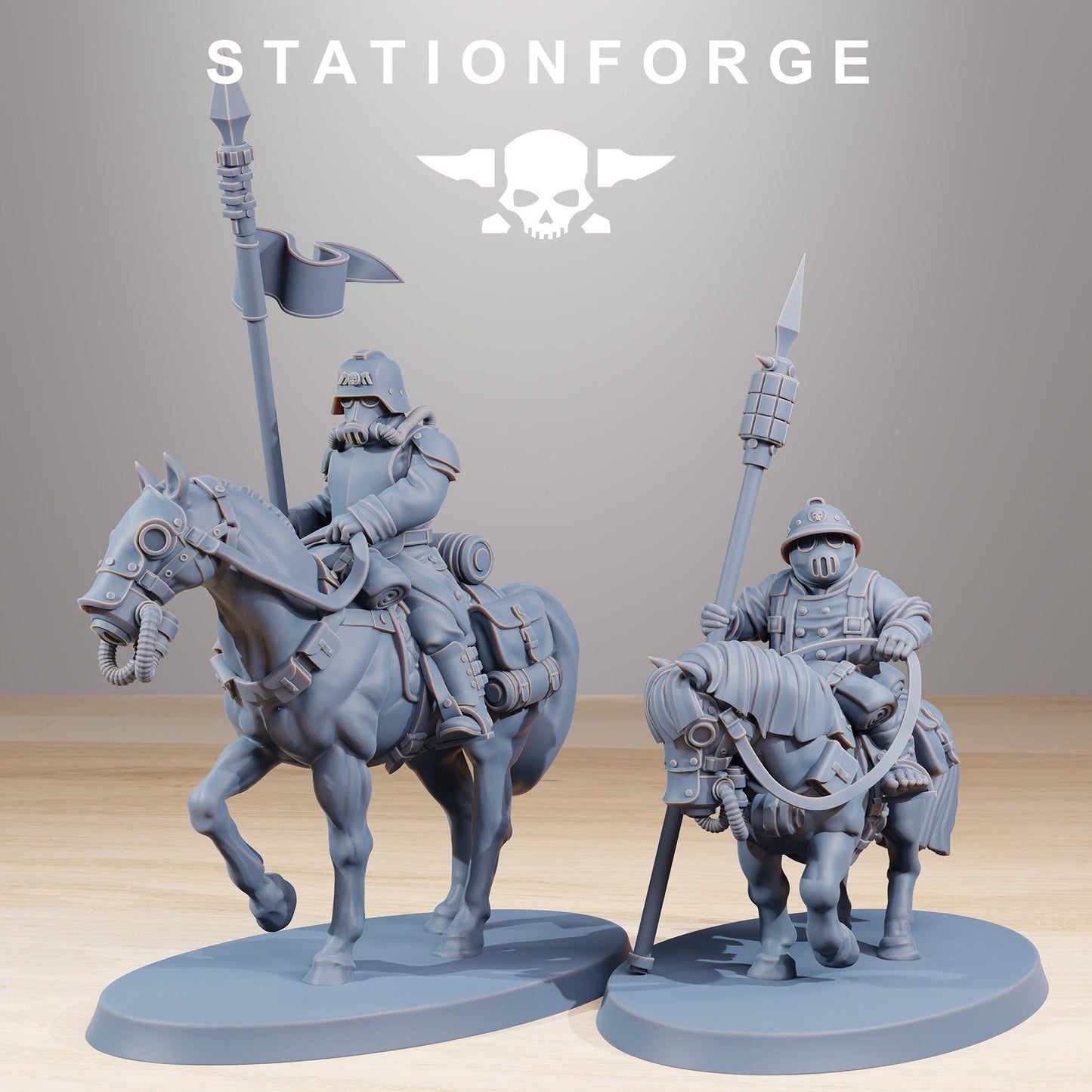 GrimGuard Pony Riders | Station Forge | Set of 10 Minis | 12K Prints