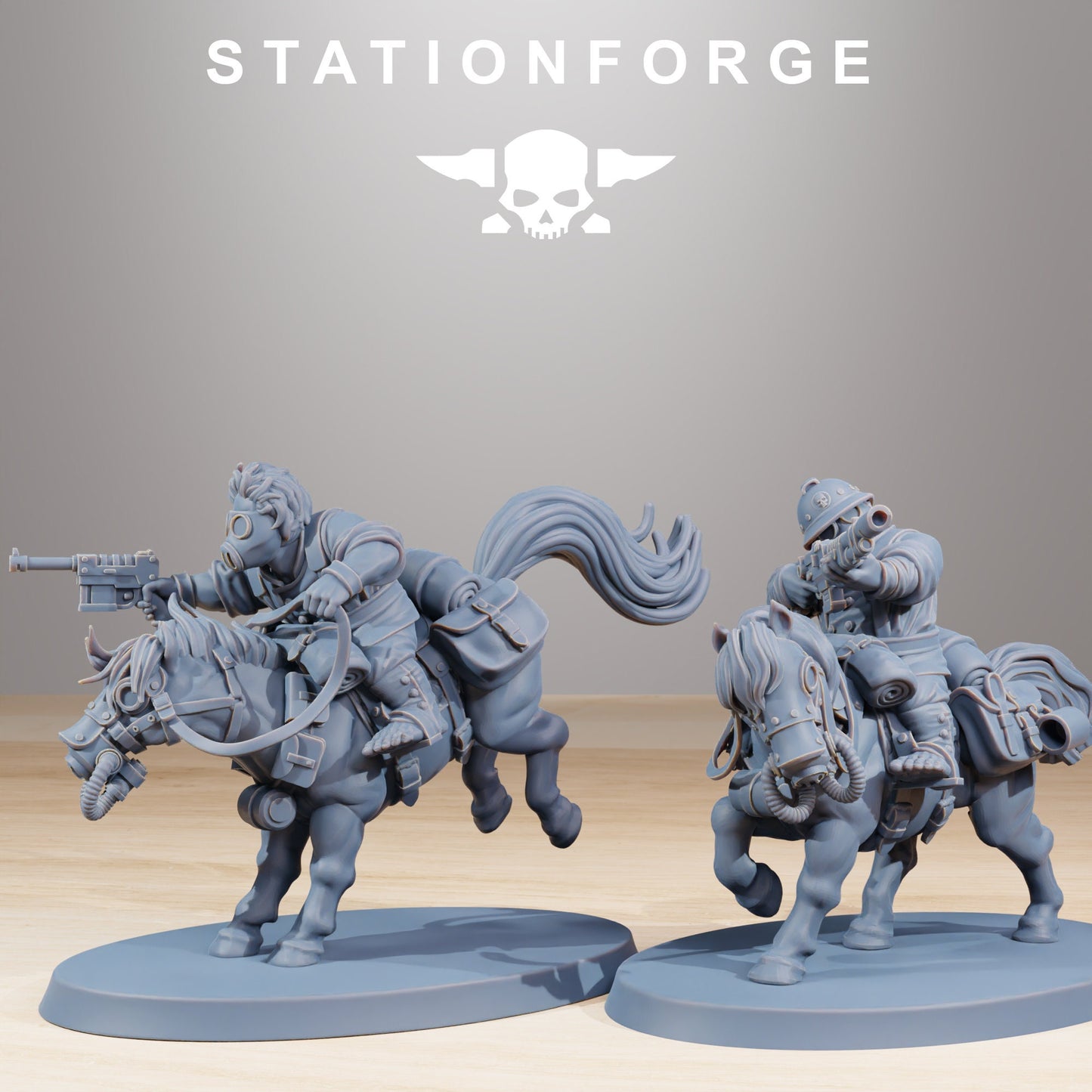 GrimGuard Pony Riders | Station Forge | Set of 10 Minis | 12K Prints