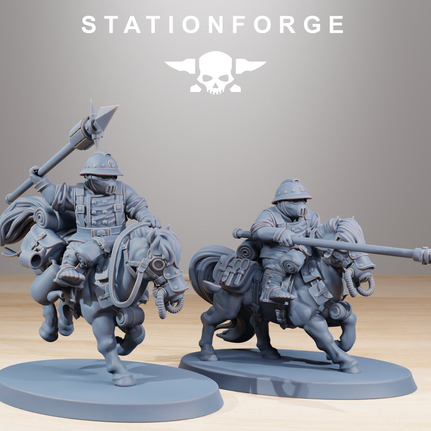 GrimGuard Pony Riders | Station Forge | Set of 10 Minis | 12K Prints