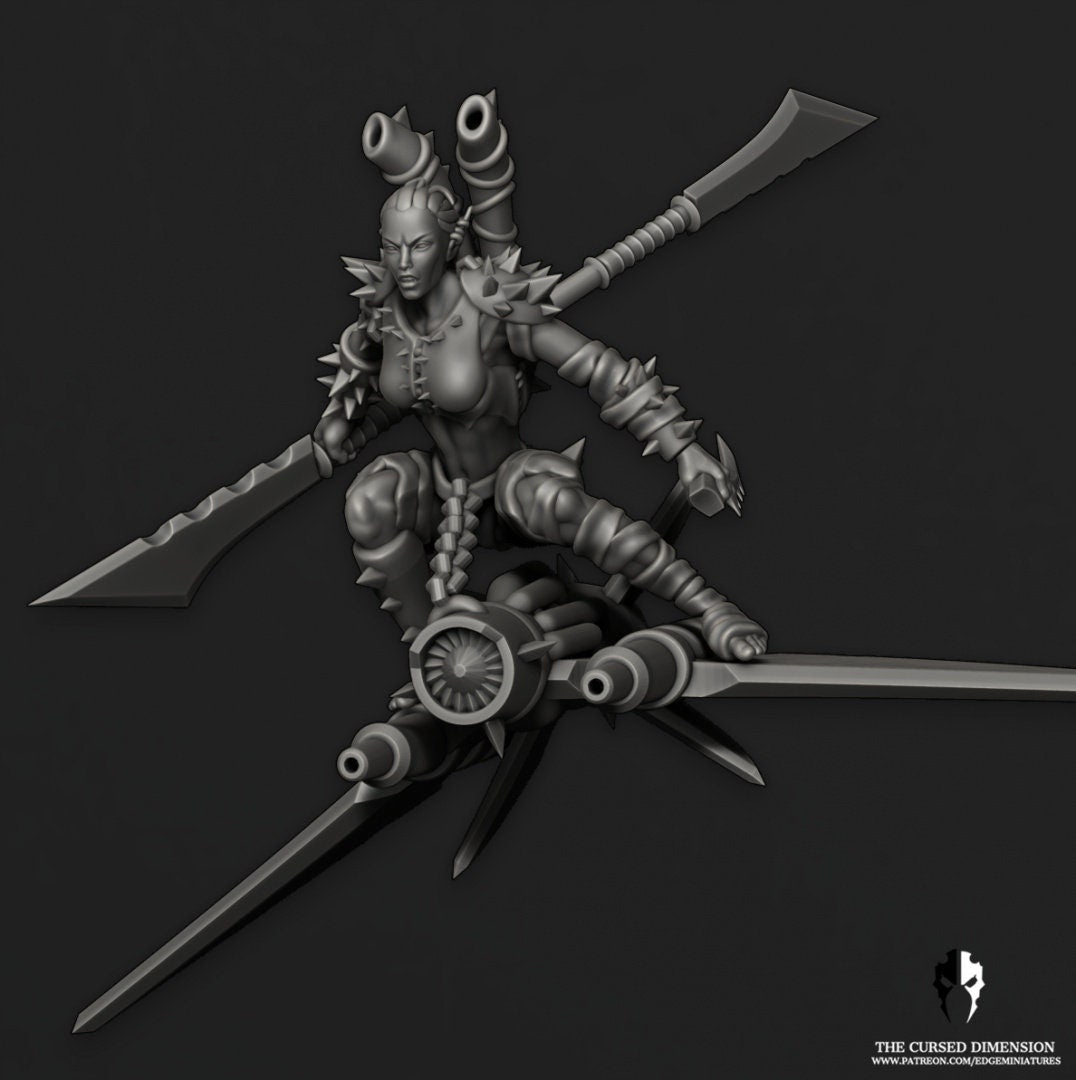 Speed Demons | Set of 5 or 8 Minis | Edge Miniatures - Cursed Elves | 12K Prints