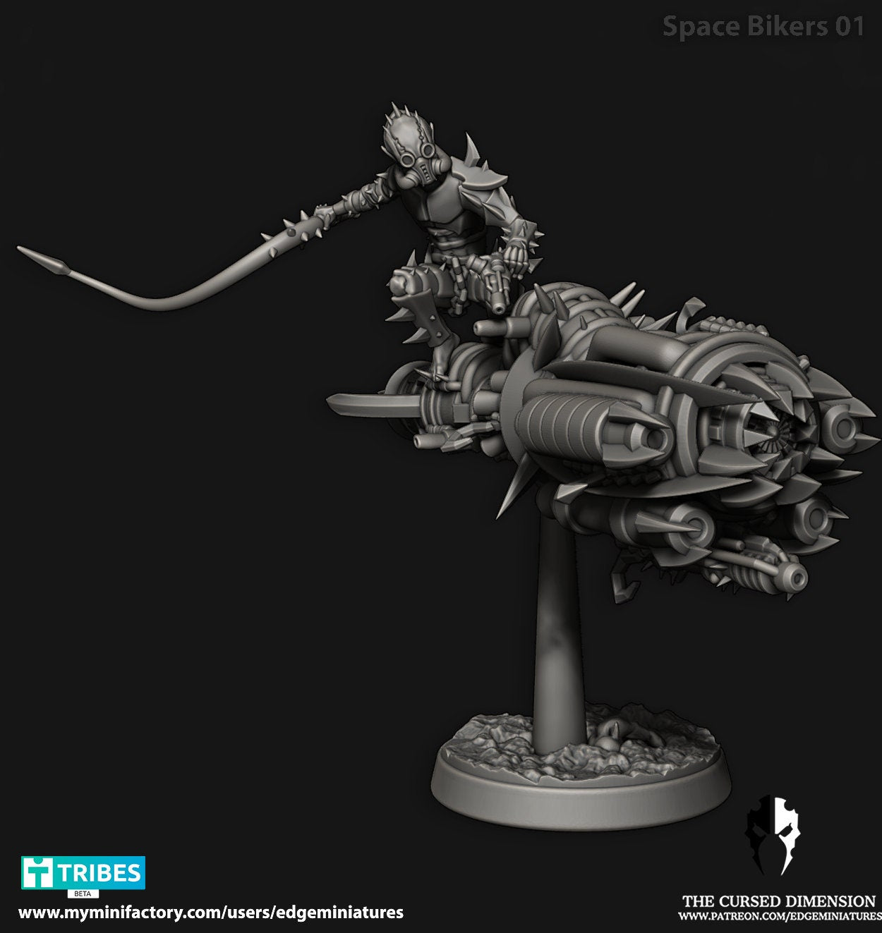 Space Bikers | Edge Miniatures - Cursed Elves | 12K Prints