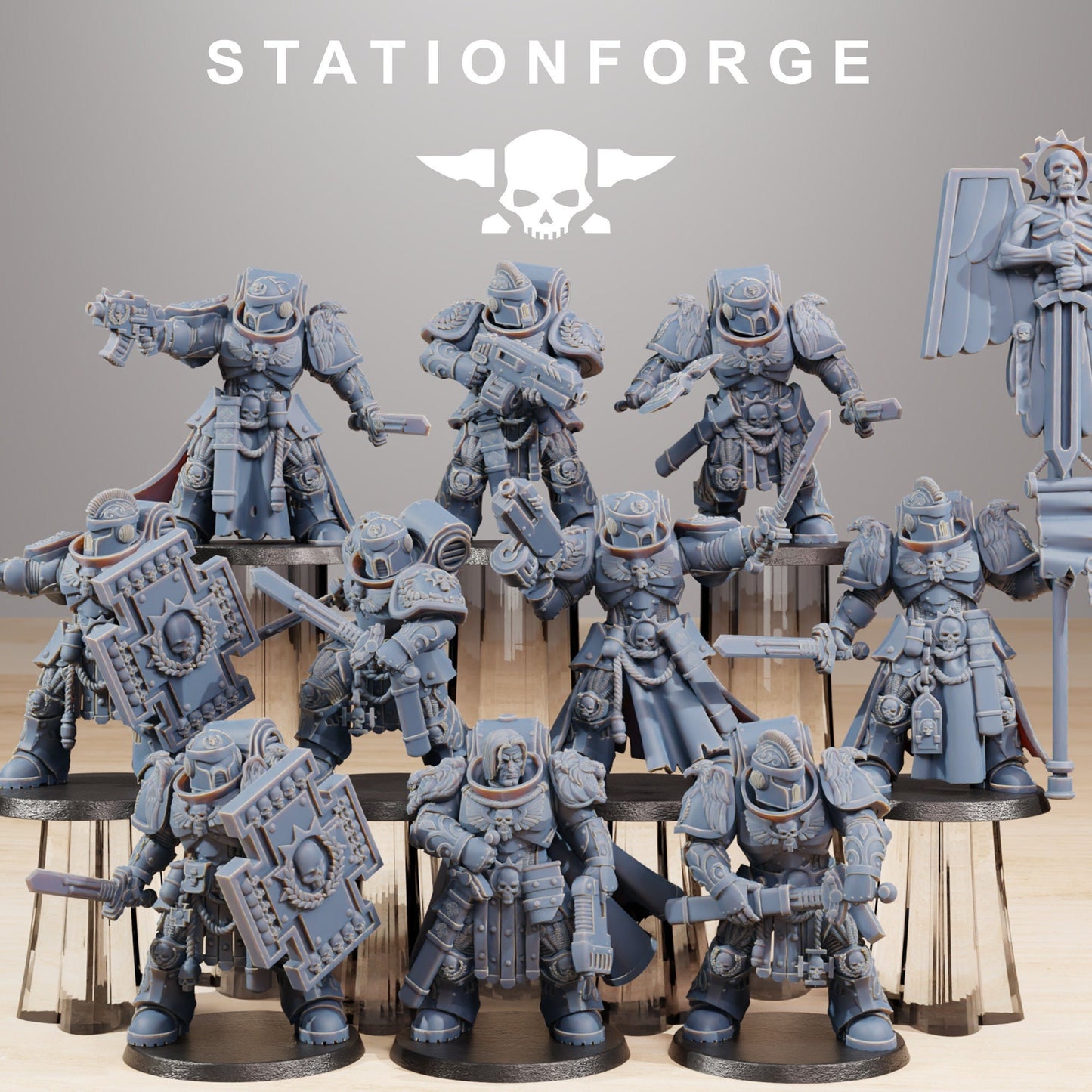 Socratis Guardsmen | Set of 10 Minis | StationForge | 12K Prints