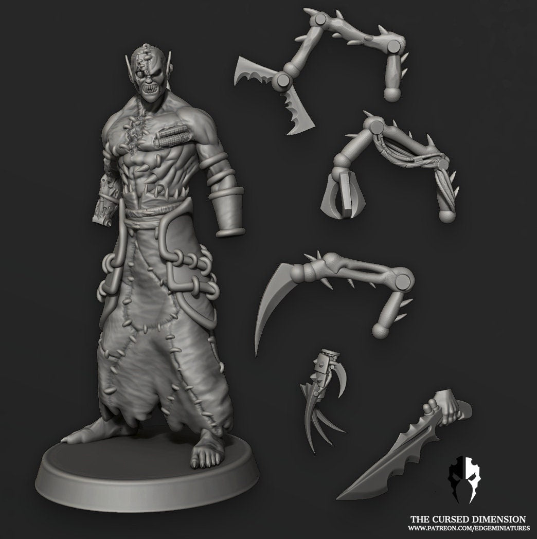 Flesh Wizard Coven Leader #2 | Edge Miniatures - Cursed Elves | 12K Prints
