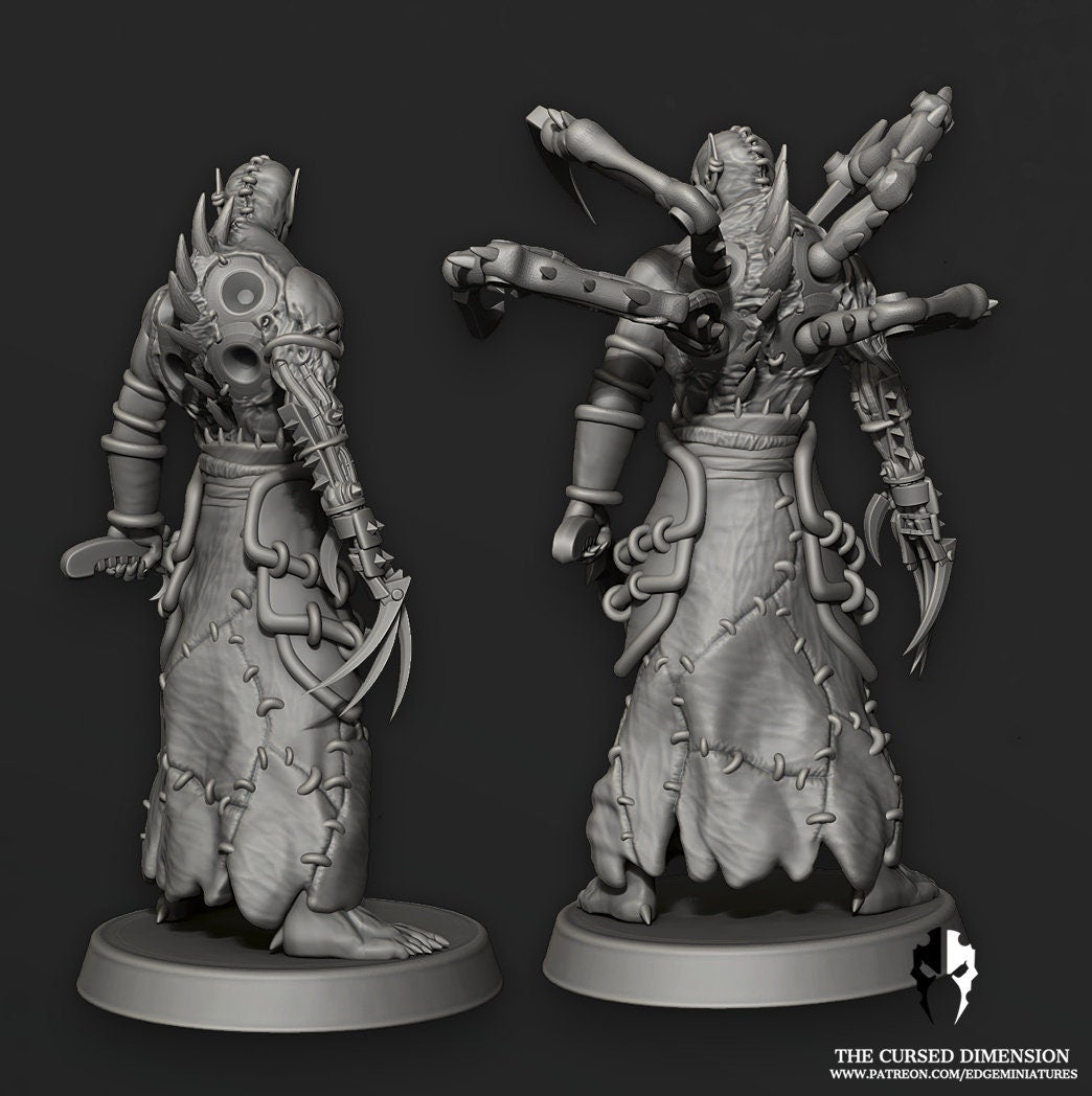 Flesh Wizard Coven Leader #2 | Edge Miniatures - Cursed Elves | 12K Prints