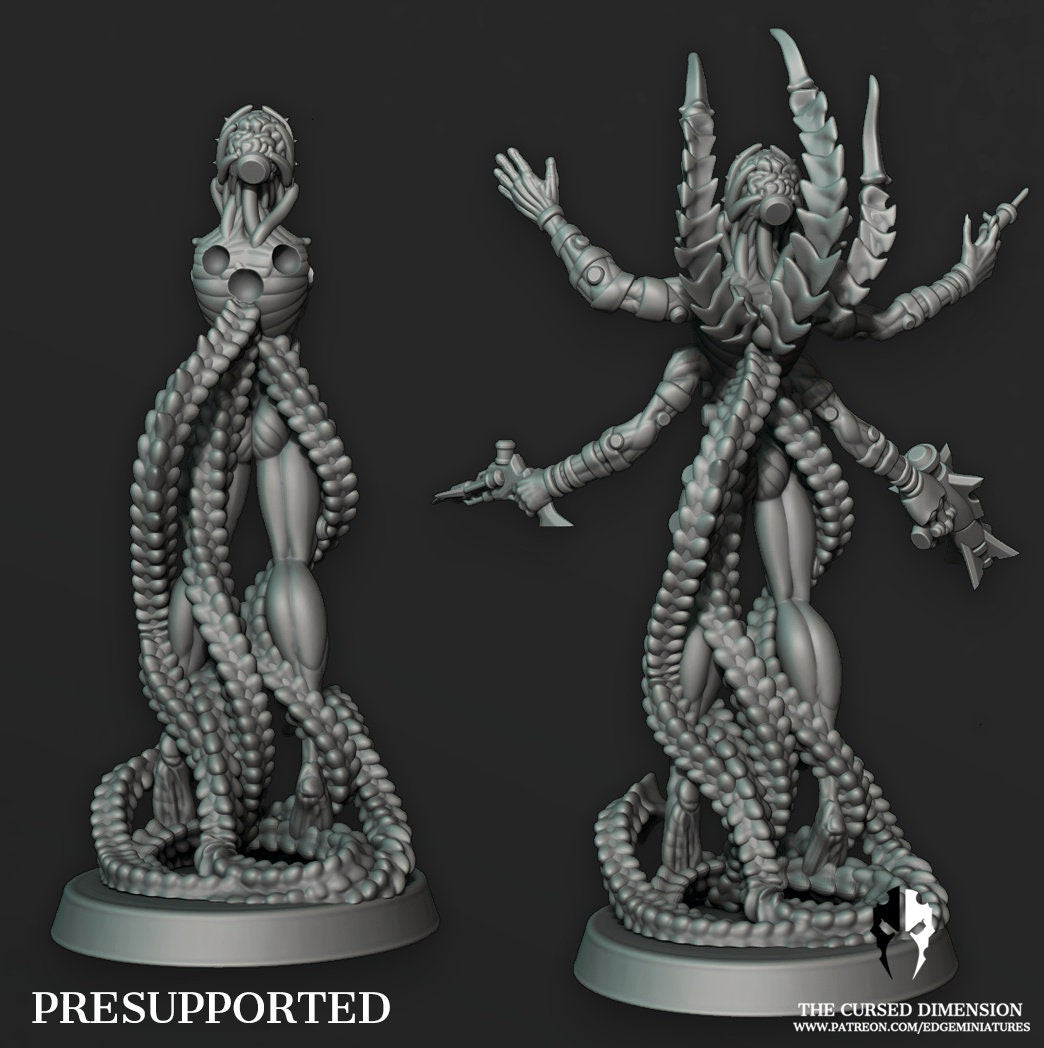 Flesh Wizard Coven Leader #5 | Edge Miniatures - Cursed Elves | 12K Prints