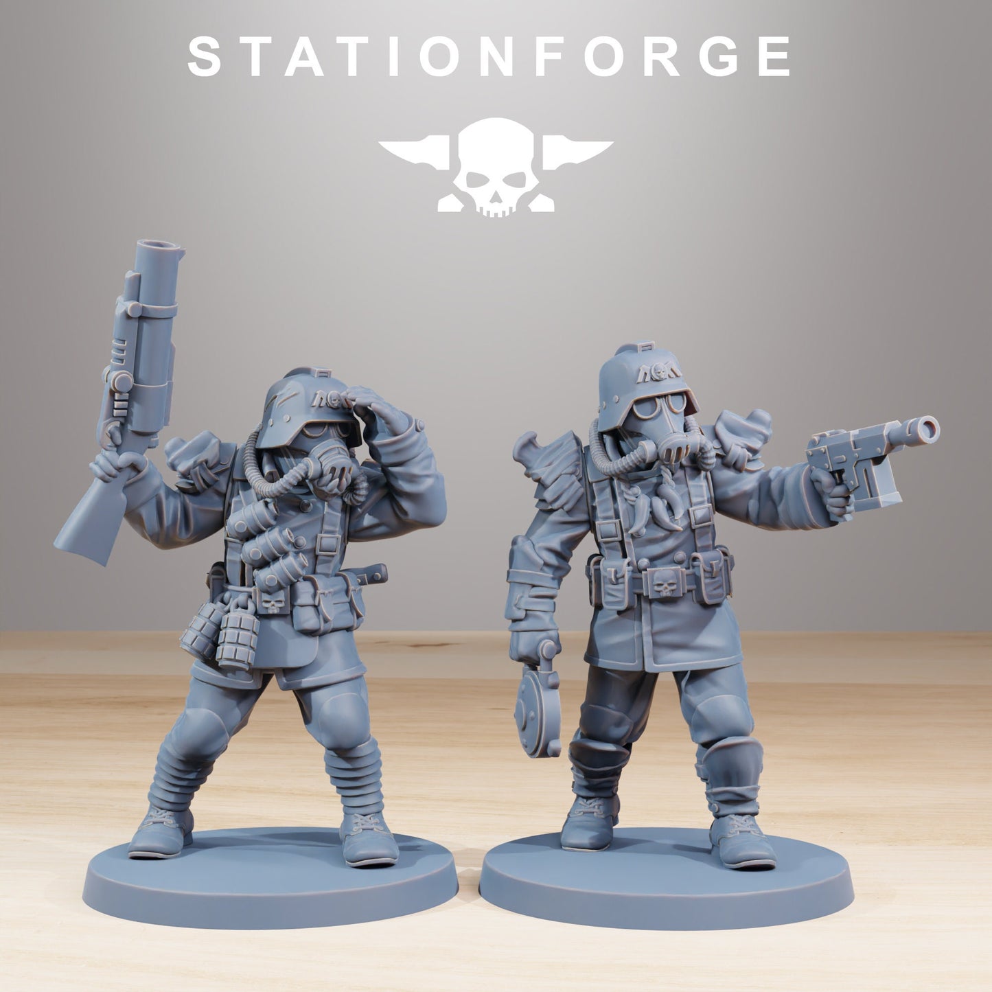 GrimGuard Xenarid Hunters | Set of 10 Minis | StationForge | 12K Prints