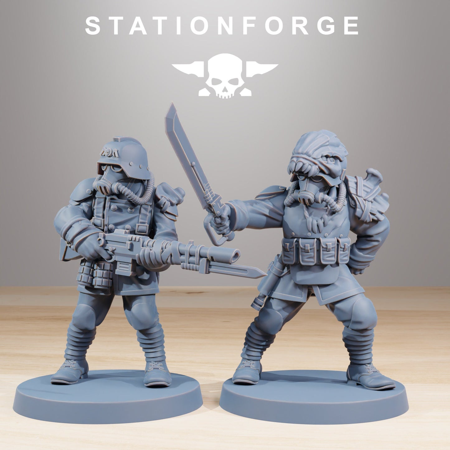 GrimGuard Xenarid Hunters | Set of 10 Minis | StationForge | 12K Prints