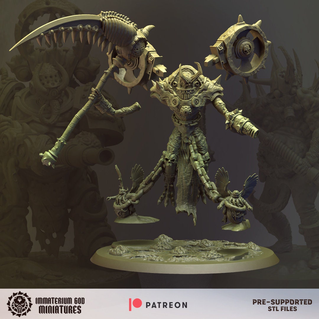 Mortus The Plaguelord | Sons of Decay | Immaterium God Miniatures | 12K Prints